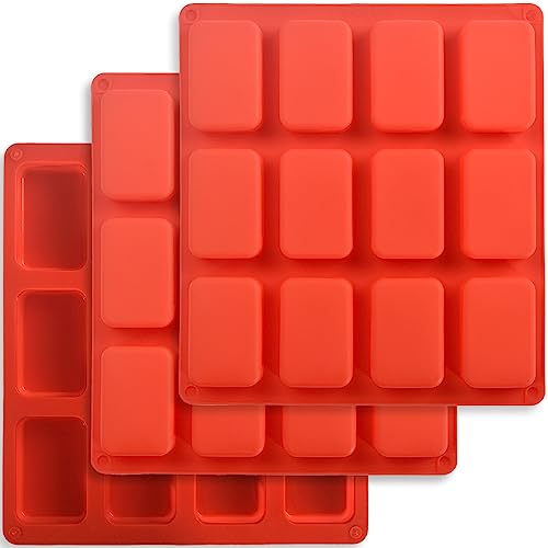 ionEgg Silikon-Kastenform, antihaftbeschichtet, Mini-Brotform, 12 Mulden, Silikon-Brotbackform, für Kastenkuchen, Brot, Hackbraten, 3 Stück