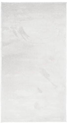vidaXL Teppich, Wohnzimmerteppich Kurzflor Modern, Bodenteppich Flauschig Weich, Pflegeleicht Teppich für Wohnzimmer Schlafzimmer, Grau 80x150cm