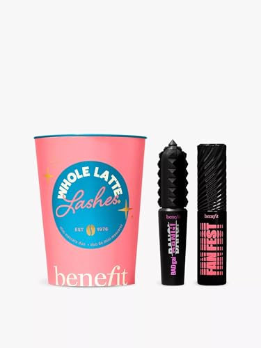 Benefit Whole Latte Lashes Duo Gift Set of TRAVEL-SIZE BADgal BANG! and Fan Fest Mascara