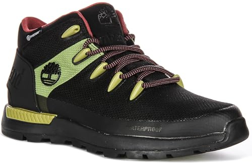 Timberland A6CRB Herren Sprint Trekker Mid Wp Sneaker Stiefeletten, Schwarz/Grün, 46 EU