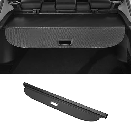 Motoforti Cache-bagages rétractable pour coffre de voiture pour Volkswagen Touran 2006-2015 Étagère de coffre arrière Écran de sécurité de bagages Pare-soleil confidentialité Noir brillant