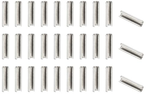 PATIKIL Pasador De Resorte Ranurado 50Pcs 1/8 x 1/2 (3.2mm x 12mm) Acero Inox 304 Pasadores Partidos De Resorte Para Mejoras Del Hogar Reparación De Máquinas Automotrices Plateado