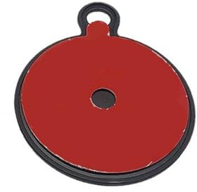 YAOGUI Disque adhésif pour tableau de bord de voiture sans résidus 75 mm/95 mm Rouge Design rond pour support de téléphone et bases de systèmes de navigation, disque adhésif multifonction pour voiture