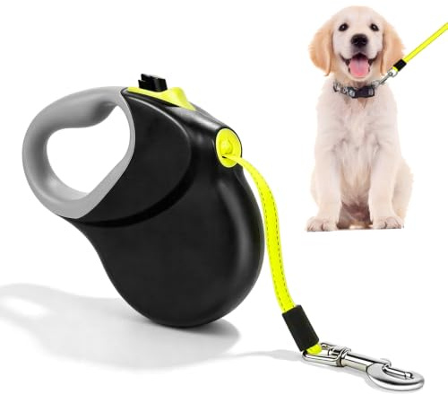 Indragbart hundkoppel 8 m, utdragbart hundkoppel, rullkoppel hundkoppel infällbart, halkfritt handtag för hundar upp till 50 kg