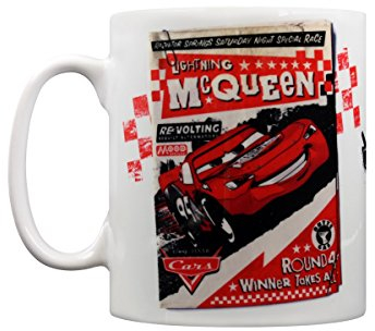 Walt Disney Kaffeebecher Disney Pixar Cars Poster weiß