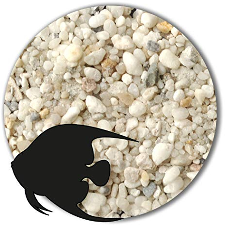 Anbobo Aquarium Sand/Aquarium Kies 25 KG - 1,0-3,0mm naturweiß
