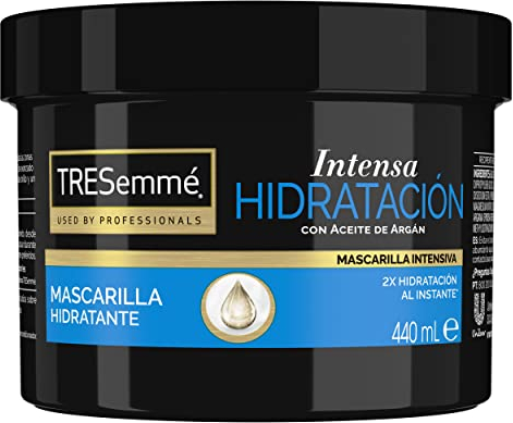 TRESemmé Maschera intensiva idratante per capelli secchi o danneggiati con olio di argan e vitamina E, nutre e rinforza 440 ml