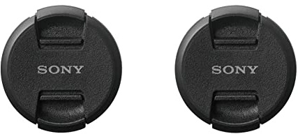 Sony ALCF55S.SYH Bouchon d'objectif Noir 55 mm & ALC-F49S Protège-Objectif Avant 49 mm, Noir