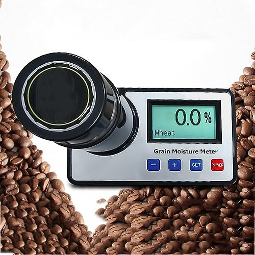 VIOLK Medidor de Humedad de Cereales, probador Digital de Humedad de Grano, compensación automática de Temperatura, for 14 Granos Trigo maíz café Cacao Grano Prueba de Humedad