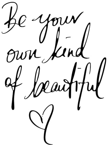 Inspirierend Wandzitate Aufkleber Be Your Own Kind of Beautiful Motivierende Sprüche für Zuhause Abziehbilder Vinyl Abziehbilder Zitat Dekor für Büro Schule Klassenzimmer Jugendzimmer Wandabziehbild