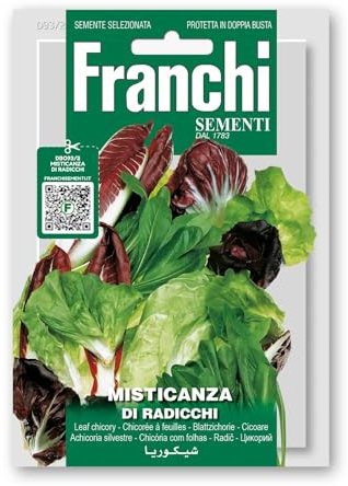Sementi di Radicchio in misticanza (8 varietà) confezionate in doppia busta