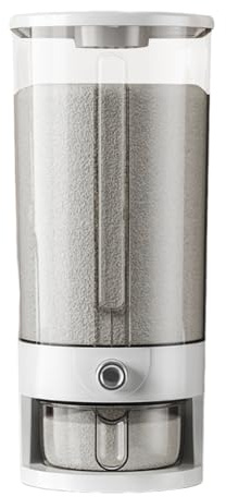 Contenitore Distributore Di Riso - Contenitore Di Conservazione Del Riso | Porta Di Trasparente A Tenuta Da 10 Kg | Cestino Per Alimenti A Prova Di Umidità, Secchio, Organizzatore Per Cucina, Con