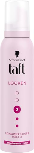 Schwarzkopf Taft Schaumfestiger Locken (150 ml), Haltegrad 3, Haarschaum für langanhaltende Locken, vegane Formel*
