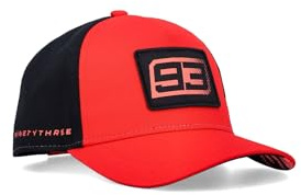 GP GRUPPO PRITELLI Casquette Enfant Marc Márquez 93 Visière Courbe Rouge/Noir – Officielle MotoGP