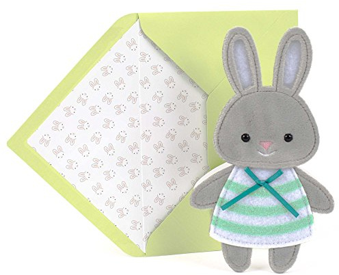 Hallmark Signature Easter Card for Kids (Fuzzy Plush Bunny)