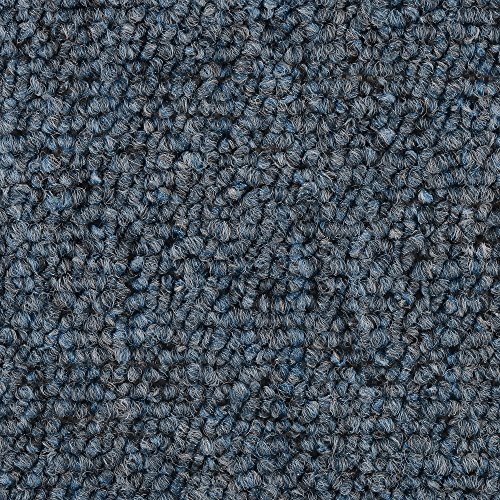 BODENMEISTER BM72051 Teppichboden Auslegware Meterware Schlinge blau grau 400 cm und 500 cm breit, verschiedene Längen, Variante: 2, 5 x 4 M