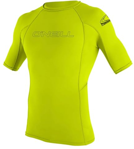 O'Neill Kinder-und Jugend UV T-Shirt Youth Basic Skins S/S Rash Guard (Kurzarm), Farbe:Lime, Groesse:10