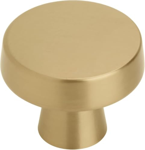 Amerock | Cabinet Knob | Champagne Bronze | 1-5/16 inch (33 mm) Diameter | Blackrock | 1 Pack | Drawer Knob | Cabinet Hardware