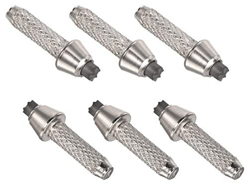 PATIKIL 9mm Punta Bastoncino Trekking Accessori 6pezzi Lega Alluminio Bastone Passeggio Bacchetta Protezioni Ricambio per Escursionismo Camminata Arrampicata