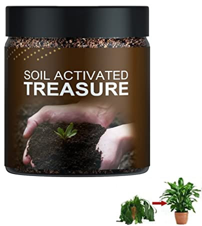 Soil Activated Treasure , Soil Activators For Garden Beds , Potting Mix, Lawns And Gardens, Pimprove Soil , Improve Nutrient Uptake, Soil Plant Flower Fertilizer Activation Treasure Activator (2)