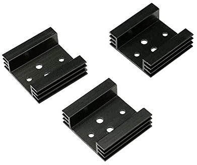 HXSCOO 10 Uds 45x45x14mm disipador de Calor de refrigeración FinRadiator disipador de Calor de Aluminio for TO3 a-3 Transistor