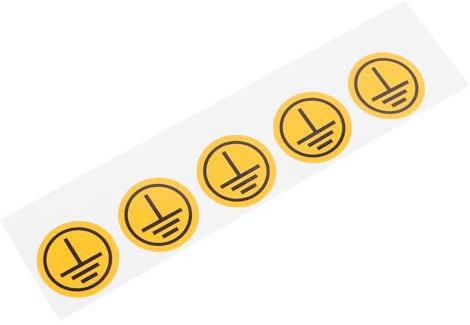 Healeved Wiederablösbarer Schutzerdungs Warnaufkleber Aus Synthetischem Pp Papier Verschleißfest Mit Elektrischen Erdungssymbolen Geeignet Für Schalttafeln Und Sicherungskästen