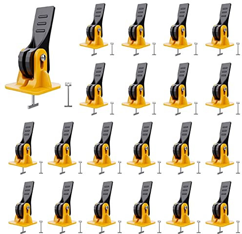 Kliplinc Tile Levelling System Set, Floor Levelling Compounds, Adjustable, Suitable for 8¨C12 mm Tiles, Tile Installation Levelling Tool Set, Replacement Accessories