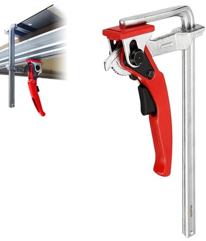 SUNOYA Prensa de Palanca de Acero Completo: 1 Piezas Rango de Siguiente 160 mm Profundidad de Descarga 60 mm, Prensa Rápida, para Lijado, Corte