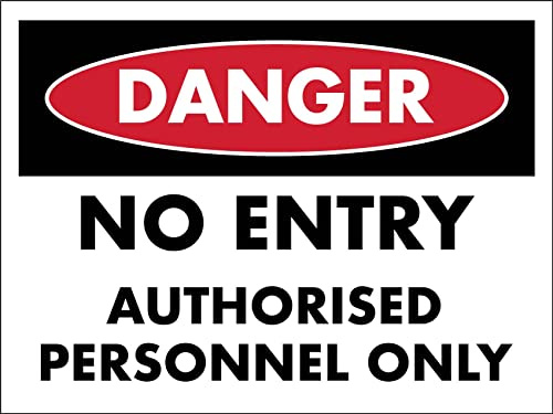 Peligro Prohibido El Paso Solo Personal Autorizado Señal De Advertencia Cartel De Chapa Pared Muestra Placa Carteles De Pared De Metal Para Baño Tienda Hogar Cerveza S