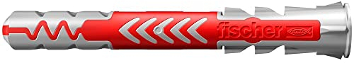 fischer DuoPower 10 x 80, Universaldübel, leistungsstarker 2-Komponenten-Dübel, Kunststoffdübel zur Befestigung in Beton, Ziegeln, Stein, Gipsbauplatten uvm., ohne Schrauben, 25 Stück