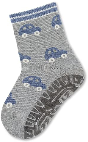 Sterntaler Baby-Jungen FLI AIR Autos Socken, Silber mel., 19-20