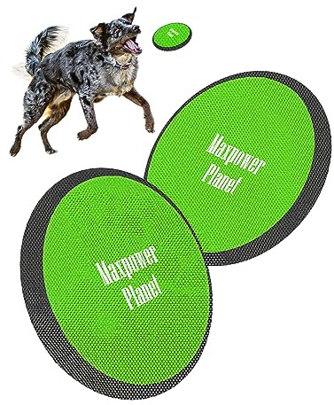 Maxpower Planet 10 Dog Flying Disc X2 Pack - Soft to Catch Dog Toy - Gliding Toy for Pets - Lightweight Flying Disc - Easy to Spot Flyer Discs Puppy Toys