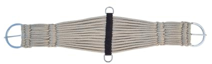 SHOWMEN CRAFT Mohair Roper - Sottopancia per cavallo, a filo occidentale, con doppia tessitura, traspirante, con fibbia in acciaio inossidabile e accessori per equitazione (beige)