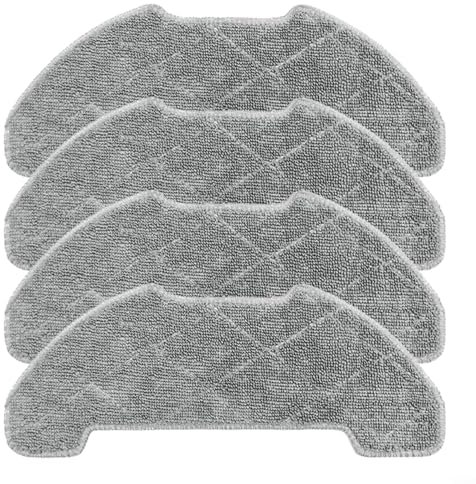 Mikrofaser-Wischmopp-Pads für Airrobo P30 Staubsauger-Zubehör, wiederverwendbare Bodentuch, Staubsauger-Reinigungspads, weiche Pads (4 Stück)