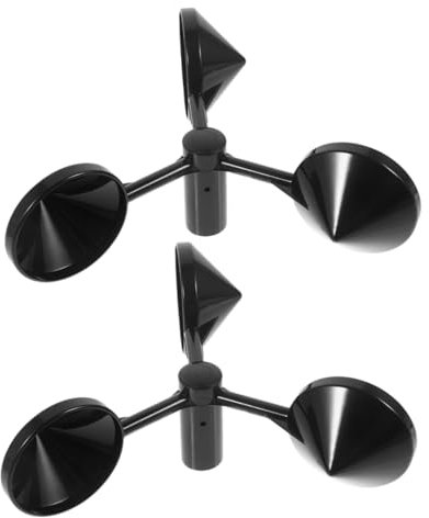 Happyyami 2stücke Anemometer Windmesser Luftströmungsbecher Windgeschwindigkeitsmesser Für Draußen Windmessung Gewächshäuser Umweltbeobachtungen Wetterstationen