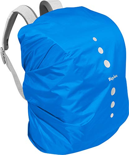 Playshoes Unisex Kinder Regenhülle für Rucksack Regenschutzhülle, Blau, S