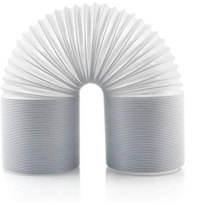 QWORK® Manguera de escape para aire acondicionado de 200cm, rosca en sentido contrario a las agujas del reloj, ventilación de escape con 15cm de diámetro para aire acondicionado portátilmanguera