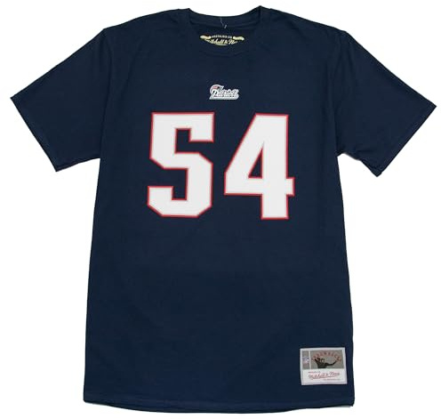 Mitchell & Ness NFL Name & Number T-Shirt New England Patriots - Tedy Bruschi, M