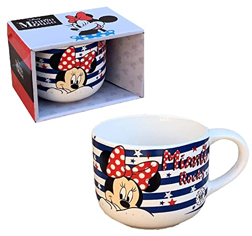 Tazza in ceramica, Minnie, Disney, tazza larga jumbo, 380 ml, in scatola