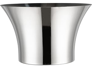 Morleos Sektkühler XXL 13 Liter Silber Edelstahl 35,5 x 22 cm | Flaschenkühler Weinkühler Champagnerkühler Eiswürfelbehälter Eiseimer Champagnerschale Barzubehör Geschenk für Frauen