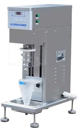 Ice Cream Maker Machine for Home or Commercial,Stainless Steel Commercial Ice Cream Machine Frozen Yogurt Blending Machine Fridge Make Milkshake Equipment Ice Cream Attachment for