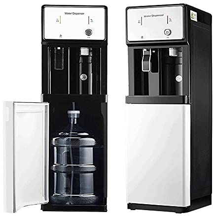 Bas Chargement Étage Debout Fontaine à Eau,Embouteillée Refroidisseur d'eau Refroidisseur Machine,3 Secondes Instant Ébullition,du Froid Chaud Double Fonction, pour Glacé Eau Thé Café