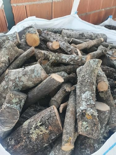 Saca Leña Olivo 350kg. Leña para Chimenea, Caldera y/o Estufa. Leñas de Gran dureza y Larga duración. Conservada en Condiciones Ideales. Troncos medianos. Leñas Olivo.