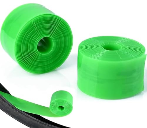NCCHDZSW 2 Stück Fahrradreifen Einlage Fahrradreifen Liner Pannenschutzband Anti Puncture Fahrrad Reifen Schlauch Protector für Reifenschutz Kompatibel mit 30 40,6 46 50,8 61 66 70 73,6 cm (Grün)