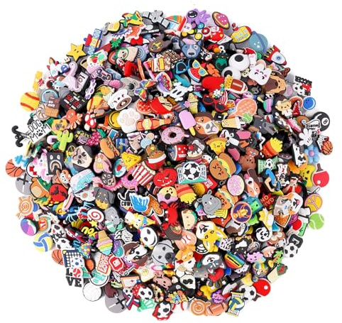 Lot of 30,50,100 pcs Random Shoe Charms - Perfect Gifts for Girls and Boys - Fun Shoe Accessories for Children (100)