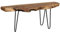 Casa Moro Holzbank Gartenbank Blumenbank - Lowboard Sideboard Tisch Holz Wohnzimmer Flur Outdoor Metall Teakholz Podest 100x40 cm