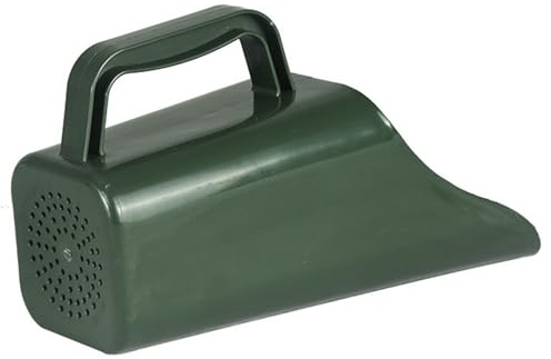 AwnsIMfreien Pala, Pala para Tierra - de Mano Multiusos para Jardinería con Orificios para Tamizar, de Plástico para Tierra para Macetas, Plantas de Interior y Trabajos en el Jardín (Verde Oscuro