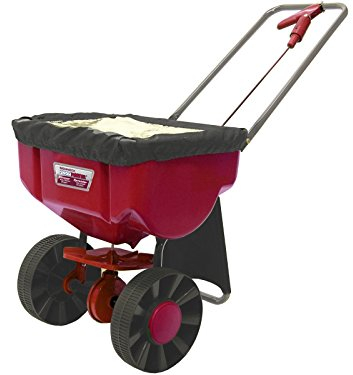 HaWe Streuwagen 25 L, Kunststoff, rot/schwarz, 105 x 75 x 46 cm