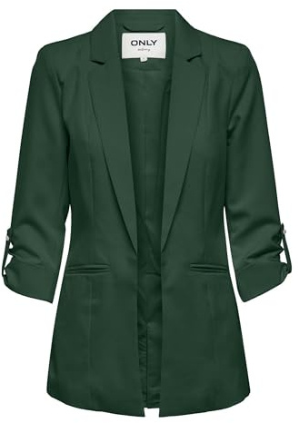 Only ONLKAYLE-ORLEEN Noos - Blazer 3/4 para Mujer (Talla 36), Color Verde Oscuro