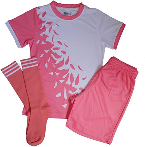 Girls Pink Football Kits - Perfect Gifts for Future England Lionesses (Age 5-6)